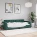 Lit de repos sans matelas vert foncé 80x200 cm velours - Photo n°1