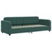 Lit de repos sans matelas vert foncé 80x200 cm velours - Photo n°2