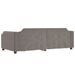 Lit de repos taupe 100x200 cm tissu - Photo n°5