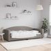 Lit de repos taupe 90x200 cm tissu - Photo n°1