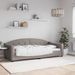 Lit de repos taupe 90x200 cm tissu - Photo n°1