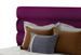 Lit design velours prune avec coffre de rangement Klarina - Photo n°3