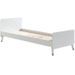 Lit enfant 90x200 cm avec sommier bois blanc satiné Funy - Photo n°1