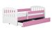 Lit enfant avec barrière de sécurité amovible rose Klaky - Photo n°1