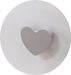 Lit enfant avec tiroirs de rangement bois blanc 80x160 cm petit coeur gris Belly - Photo n°3