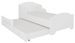 Lit enfant bois blanc 2 couchages 70x140 ou 80x160 cm - Sommier et matelas inclus - Madale - Photo n°1