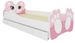Lit enfant rose avec motif petit chat rose - Matelas inclus - Tiroir de rangement - Photo n°1