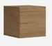Lit escamotable 160x190 cm avec 1 colonne de rangement 2 meubles hauts bois clair kanto - Photo n°5