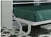 Lit escamotable horizontal 140x190 bureau et armoire 4 portes Spako - Photo n°7