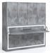 Lit escamotable horizontal 140x190 bureau et armoire 4 portes Spako - Photo n°4