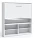 Lit escamotable horizontal 80x190 avec rangement et bureau Laura - Photo n°1