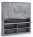 Lit escamotable horizontal 90x180 cm avec rangement et bureau Laura - Photo n°1
