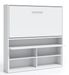 Lit escamotable horizontal 90x180 cm avec rangement et bureau Laura - Photo n°1