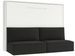 Lit escamotable horizontal avec banquette & coffres LOGIA - Photo n°1
