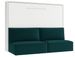 Lit escamotable horizontal avec banquette & coffres LOGIA - Photo n°1