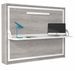 Lit escamotable horizontal avec bureau ANGELINA - Ouverture automatique assistée - Photo n°1