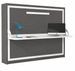 Lit escamotable horizontal avec bureau ANGELINA - Ouverture automatique assistée - Photo n°1