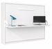 Lit escamotable horizontal avec bureau ANGELINA - Ouverture automatique assistée - Photo n°1