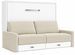 Lit escamotable horizontal avec canapé & rangements VETAL – Sommier inclus & ouverture assistée - Photo n°1