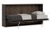 Lit escamotable horizontal noyer Bounto 85x185 cm - Photo n°2