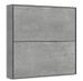 Lit escamotable superposé gris ciment horizontal 2 couchages 85x185 cm Bounto - Photo n°2