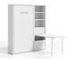 Lit escamotable vertical 140x190 cm avec armoire et bureau Kampo - Photo n°1