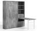 Lit escamotable vertical 140x200 cm avec armoire et bureau Kampo - Photo n°1