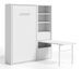 Lit escamotable vertical 140x200 cm avec armoire et bureau Kampo - Photo n°1