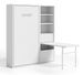 Lit escamotable vertical 160x200 cm avec armoire et bureau Kampo - Photo n°1