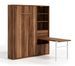 Lit escamotable vertical 160x200 cm avec armoire et bureau Kampo - Photo n°2