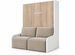 Lit escamotable vertical autoporteur avec banquette KOZZA Premium – Haut de gamme – Usage intensif - Photo n°1
