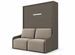 Lit escamotable vertical autoporteur avec banquette KOZZA Premium – Haut de gamme – Usage intensif - Photo n°1