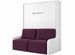 Lit escamotable vertical autoporteur avec banquette KOZZA Premium – Haut de gamme – Usage intensif - Photo n°1