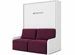 Lit escamotable vertical autoporteur avec banquette KOZZA Premium – Haut de gamme – Usage intensif - Photo n°1