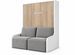 Lit escamotable vertical autoporteur avec banquette KOZZA Premium – Haut de gamme – Usage intensif - Photo n°1