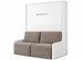 Lit escamotable vertical autoporteur avec banquette KOZZA Premium – Haut de gamme – Usage intensif - Photo n°1