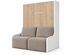 Lit escamotable vertical autoporteur avec banquette KOZZA Premium – Haut de gamme – Usage intensif - Photo n°1