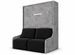 Lit escamotable vertical autoporteur avec banquette KOZZA Premium – Haut de gamme – Usage intensif - Photo n°1