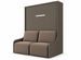 Lit escamotable vertical autoporteur avec banquette KOZZA Premium – Haut de gamme – Usage intensif - Photo n°1