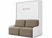 Lit escamotable vertical autoporteur avec banquette KOZZA Premium – Haut de gamme – Usage intensif - Photo n°1