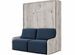 Lit escamotable vertical autoporteur avec banquette KOZZA Premium – Haut de gamme – Usage intensif - Photo n°1