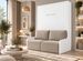 Lit escamotable vertical autoporteur avec banquette KOZZA Premium – Haut de gamme – Usage intensif - Photo n°1