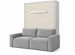 Lit escamotable vertical avec canapé coffre ESPACIA – Haut de gamme – Usage intensif - Photo n°1