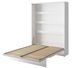 Lit escamotable vertical avec étagères blanc mat Noby 140x200 cm - Photo n°4