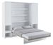 Lit escamotable vertical blanc mat avec 2 armoires de rangement Noby - Photo n°3