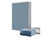 Lit escamotable vertical frêne blanc et porte bleu clair kanto 120x190 cm - Photo n°1