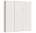 Lit escamotable vertical KANTO avec 1 colonne de rangement – Sommier inclus & ouverture assistée - Photo n°1