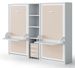 Lit escamotable verticale 140x190 avec bureau Studante - Photo n°3