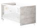 Lit évolutif 70x140 cm bois laqué blanc et gris Scandi - Photo n°1