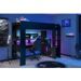 Lit mezzanine combiné enfant LED Gamer ONLINE - 90 x 200 cm - Noir mat - Sommier inclus - PARISOT - Photo n°3
